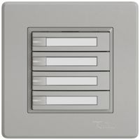 UP-Universaltaster EDIZIO.liv UNI SNAPFIX® 5…48V m.LED blau 4× 1-Tbed.Pap.hgu