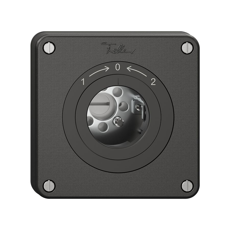 Schwenktaster NEVO, ohne Zylinder, KS, 1->0<-2, schwarz