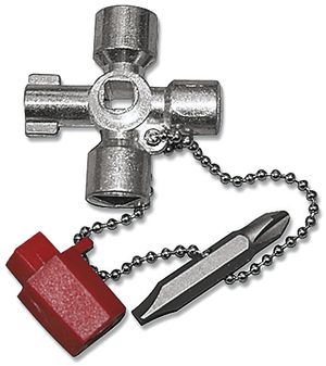 Schaltschrankschlüssel Metall mit Bits Mini