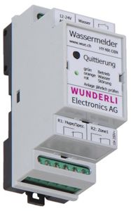 Commande pour détecteur d'eau AMD HY-NX-DIN, 1 zone 12…24VUC 2C/10A