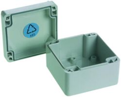 AP-Gehäuse Woertz PC 82×80×85mm lichtgrau IP65 Lithos