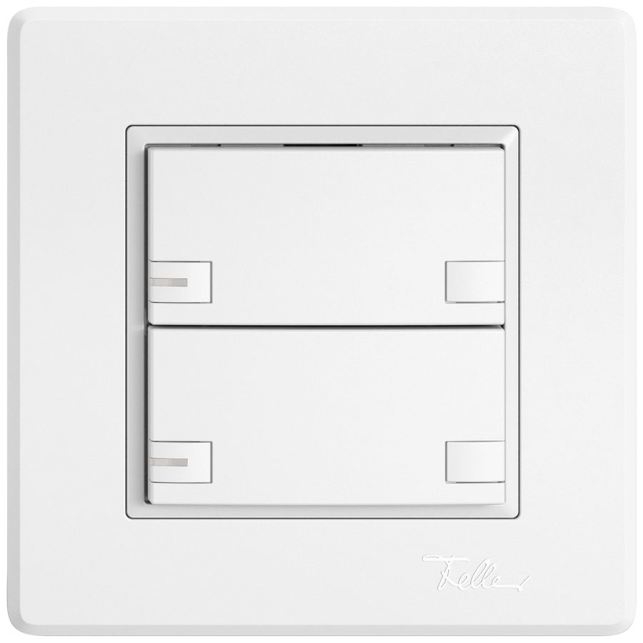Poussoir KNX RGB ENC EDIZIO.liv SNAPFIX® capteur temp.RGB-LED 2× comm.2T bc