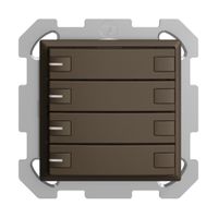 UP-KNX-Taster RGB EDUE, 250mW, m.RGB-LED, 4×Taste, 2×Tastenb., cof