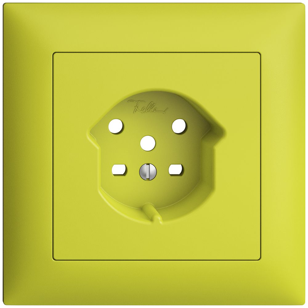 UP-Frontset EDIZIOdue lemon 88×88mm 1×T15