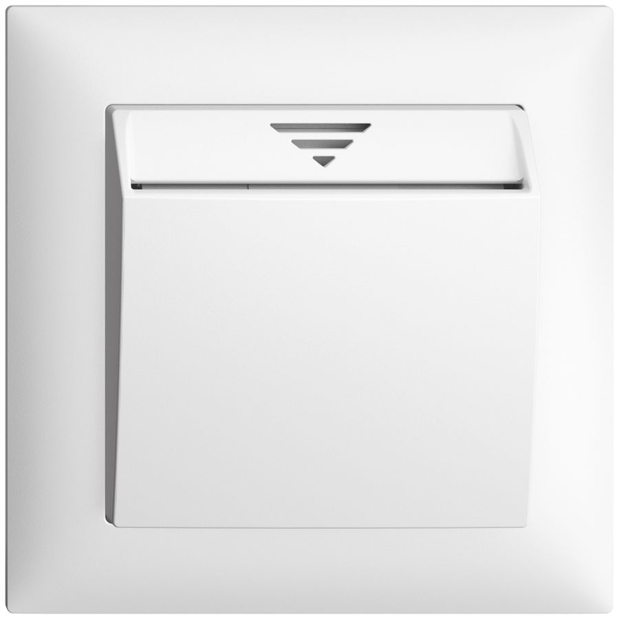 UP-Schalter Hotelcard 250VAC 1L EDIZIOdue weiss