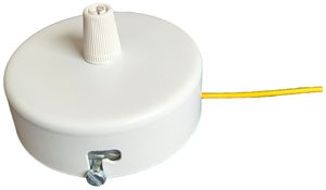 Baldachin Elektrogros Stahl Ø100×24mm weiss