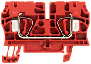 Durchgangs-Reihenklemme Weidmüller ZDU 4 Zugfeder 4mm² TS35 rot,