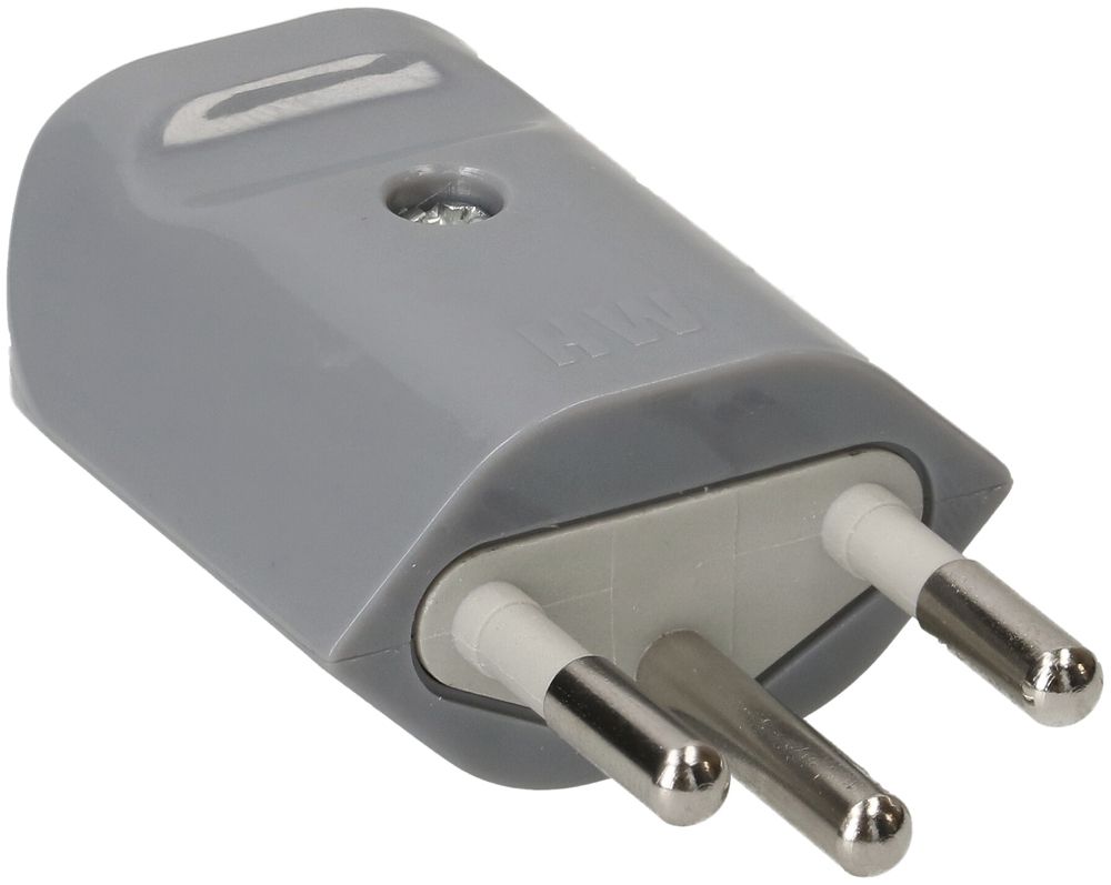 Spina mobile tipo 12 MAX HAURI MH, ingresso cavo Ø8.5mm grigio