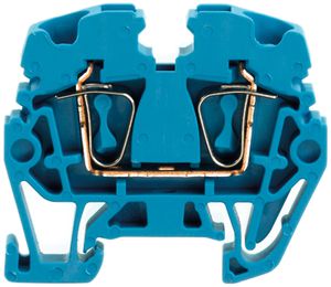 Borne de passage Weidmüller ZDUA connexion à ressort 2.5mm² TS15 bleu
