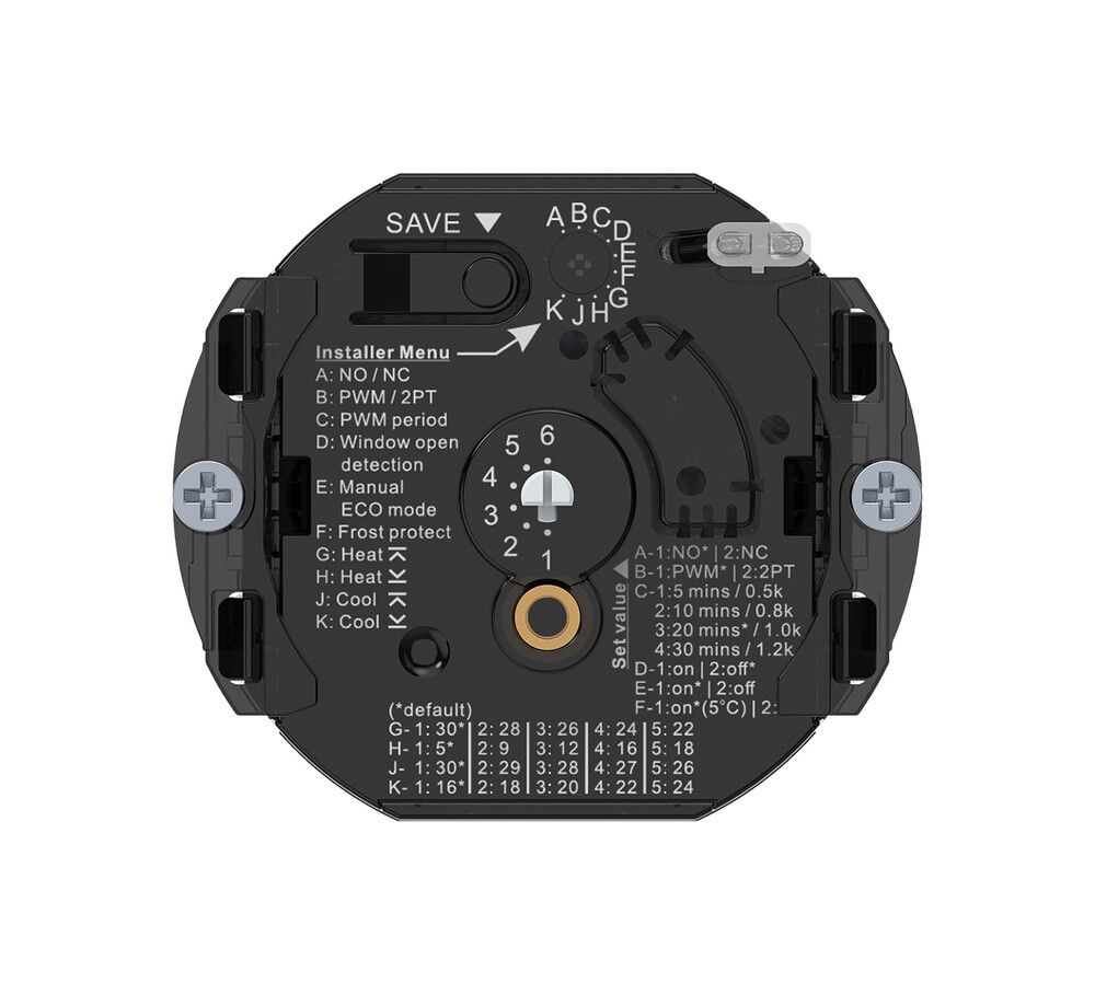 Termostato ambiente Hager acceso/spento 230VAC 4A 56×56mm