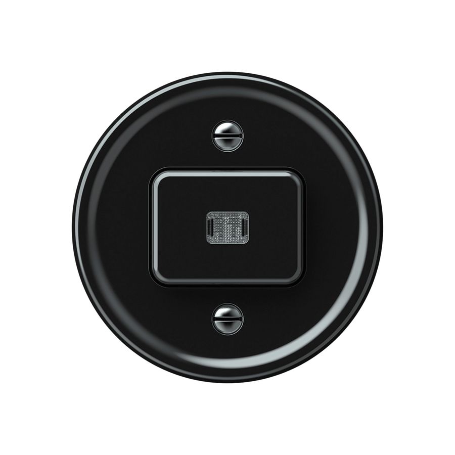 Leuchtdruckschalter origin Sch 3 LED 60×60mm schwarz