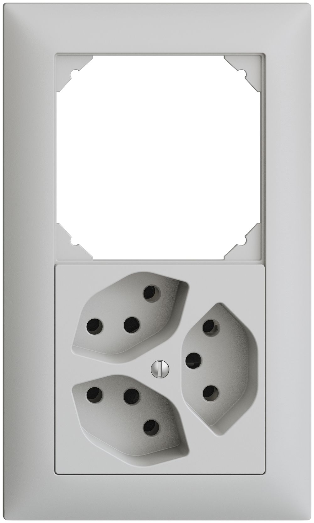 UP-Kombination leer+3×T13 EDIZIOdue hellgrau