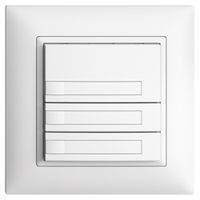 Poussoir KNX RGB ENC EDUE FMI, 250mW, s.LED, a.papier, 3×poussoir, 1×touche, bc