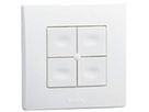Émetteur mural RF AP Yokis TLM4T45P, 4 touches 2.4GHz 250m