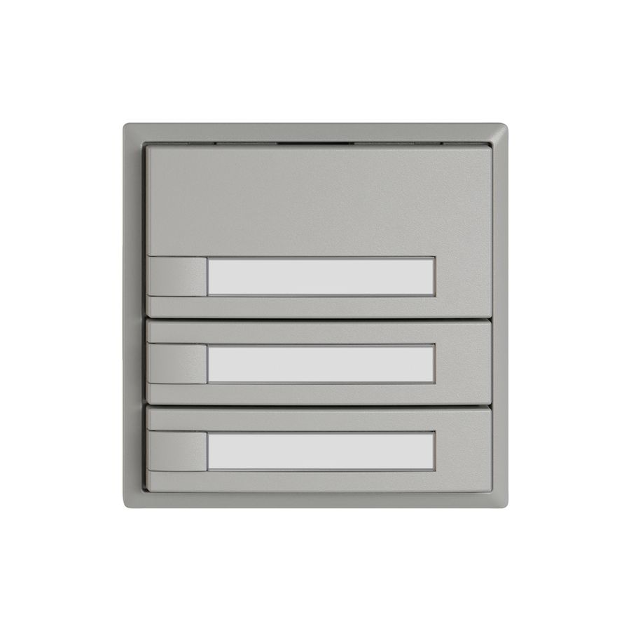 Pulsante KNX RGB EDIZIO.liv SNAPFIX® sensore temp.s.LED targ.3× com.1T grc