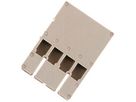 Steckergehäuse Weidmüller STGH 4 ZRV1.5 geschlossen, 1.5mm² 63V 4A beige