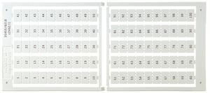 Etichetta di marcaggio 8×12mm senza marcare, 5 carte da 100