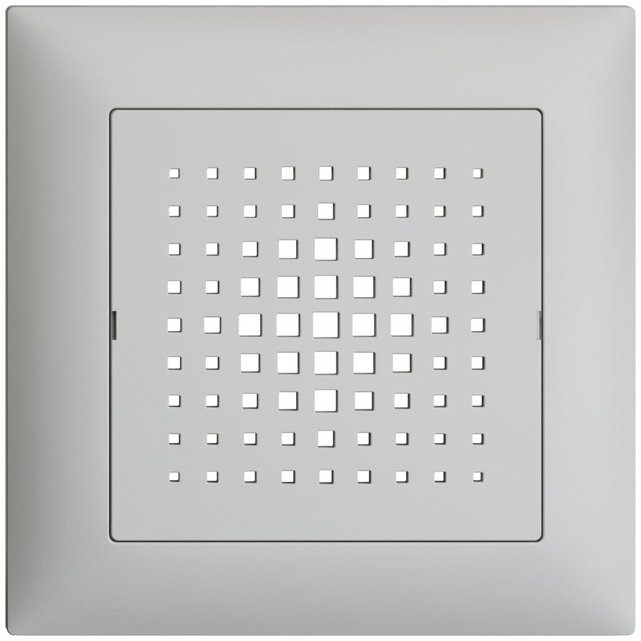 UP-Frontset EDIZIOdue hellgrau 88×88mm zu Gong 3070