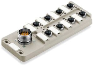 Distributeur Weidmüller SAI-8-S M12 avec sortie M23, 8 prises 5L M12
