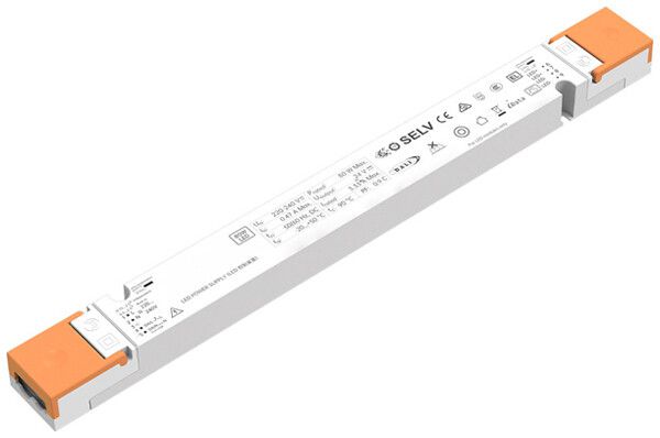 LED-Betriebsgerät DOTLUX CV 8…80W OUT:24V 0…3330mA DALI DIM IP20 309×33×21mm