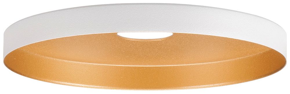 Abat-jour SLV LALU PLATE acier Ø150×15mm blanc or à teinte unie