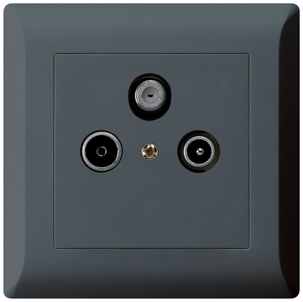 UP-Antennendose kallysto.line R/TV/SAT anthrazit