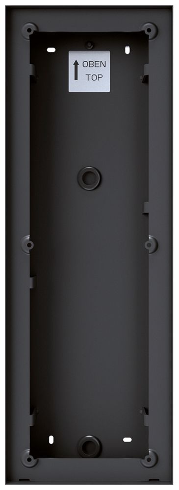 AP-Gehäuse Hager intercom mono 8× 154×439×42.5mm schwarz
