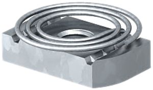 Dado scorrevole con molla Bettermann per barra profilata MS4121/4141 M10 acciaio