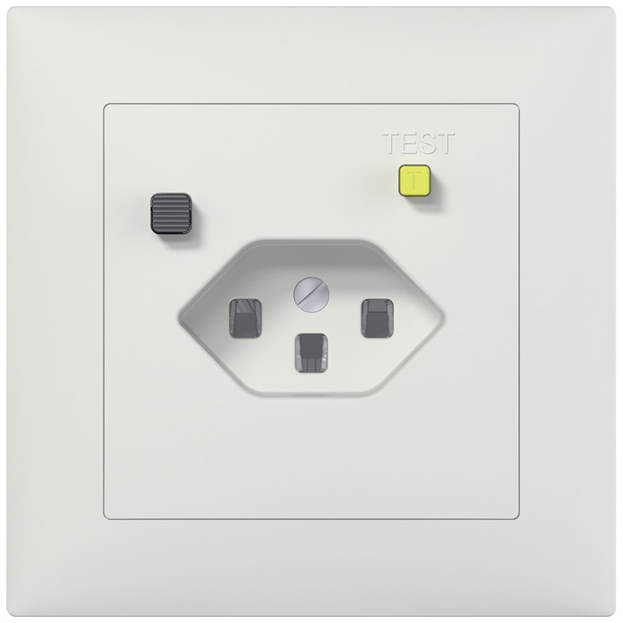 Prise FI ENC SIDUS B T23 30mA blanc