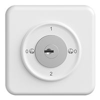 UP-Drehschalter STANDARDdue 2/1L weiss mit Sicherheitsschloss