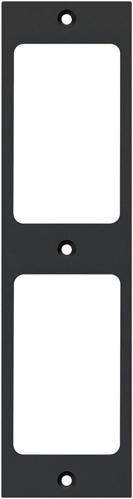 Plaque de fixation Hager FLF 3/5 2×1 aluminium anodisé no