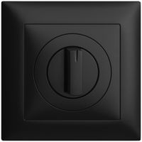 UP-Frontset, EDIZIOdue schwarz 88×88mm für Drehschalter