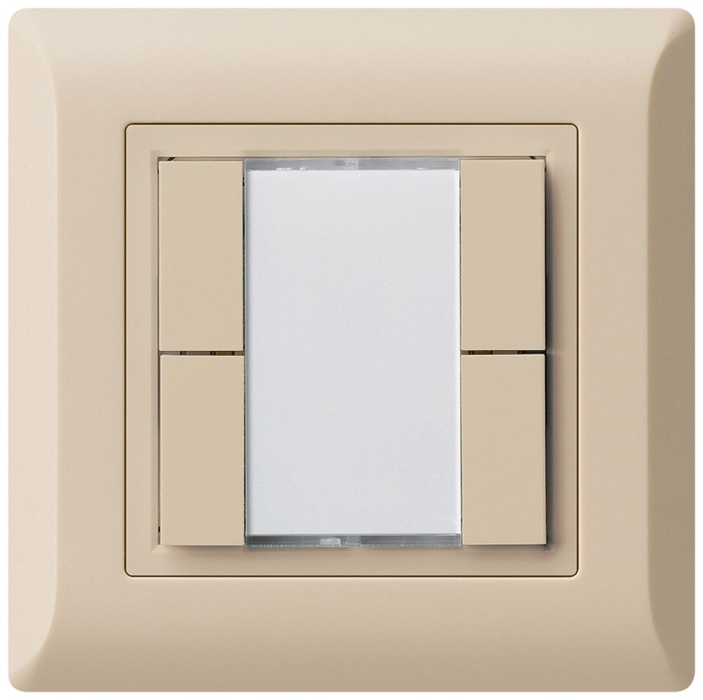 UP-Universaltaster 4×kallysto.line ohne LED beige
