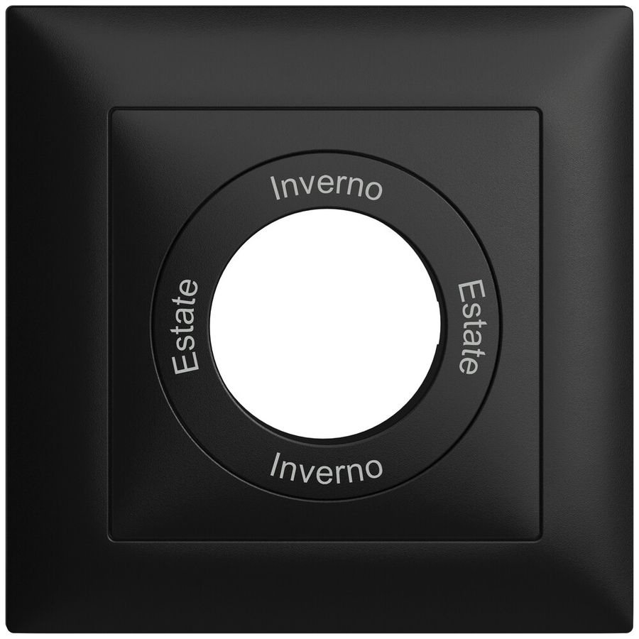 Frontset Estate-Inverno-Estato -Inverno EDIZIOdue 88×88 schwarz