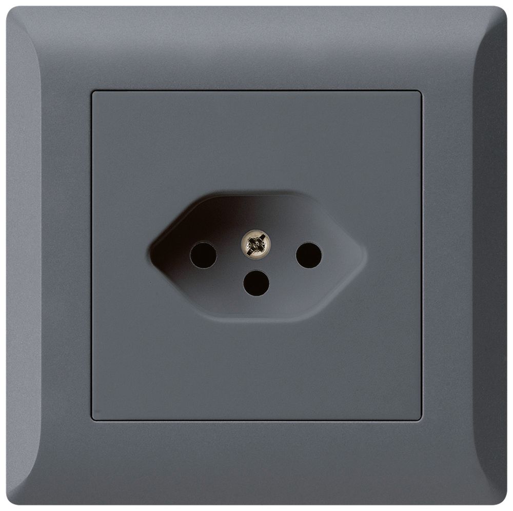 UP-Steckdose kallysto.line T13 anthrazit mit Kinderschutz