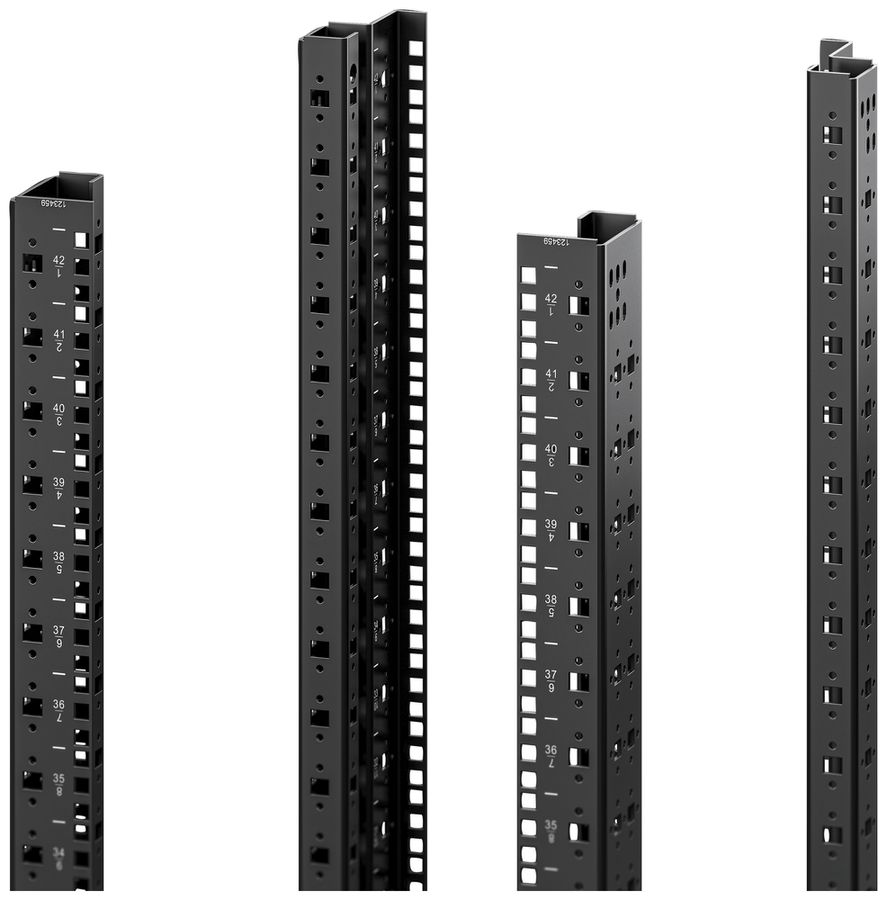 Barre profilée Rittal VX 5302.152 1689.1mm profilé 19" noir 2pcs