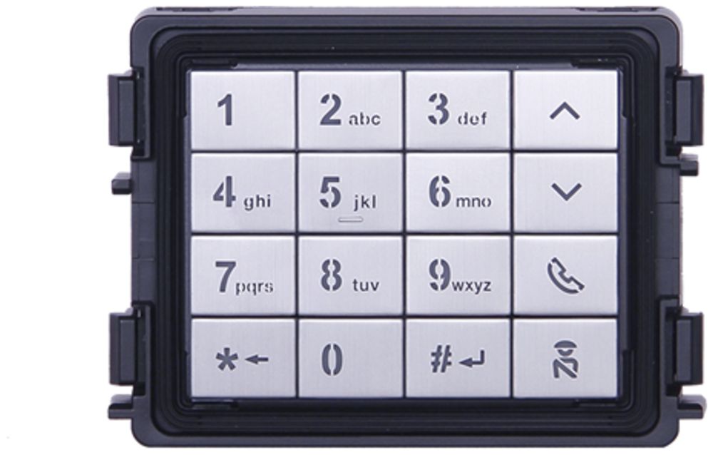 Tastatur-Modul ABB-Welcome IP, alphanumerisch, 1 Modul, schwarz