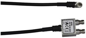 Verteiler WISI Wiclic DS29B 2000, 2-fach, 2GHz, 5dB, mit 15cm Kabel