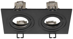 Leergehäuse SLV NEW TRIA Aluminium 170×90mm schwarz 2×Spot