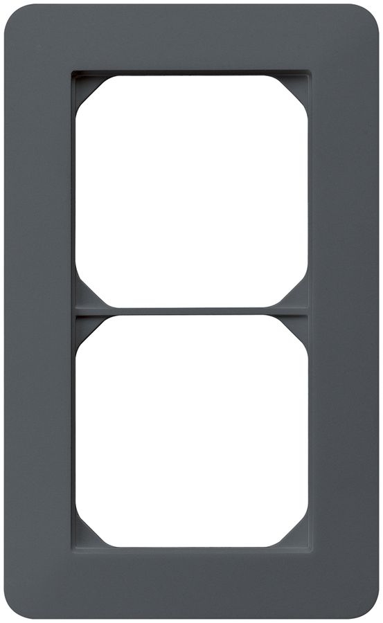 UP-Abdeckrahmen kallysto.trend 2×1 anthrazit 94×154mm