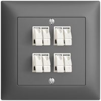 Presa INC audio FMI 4×grigio scuro morsetto per 4 altoparlante