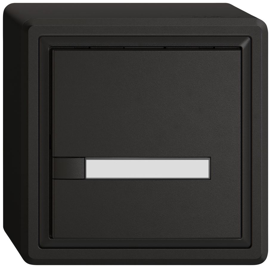 AP-Universaltaster EDIZIO.liv UNI SNAPFIX® 5…48V o.LED 1× 1-Tbed.Pap.sz