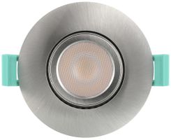 LED-Downlight Sylvania OBICO 5.4W 530lm 927/930/940 IP65 38° DIM Ø81mm Silber