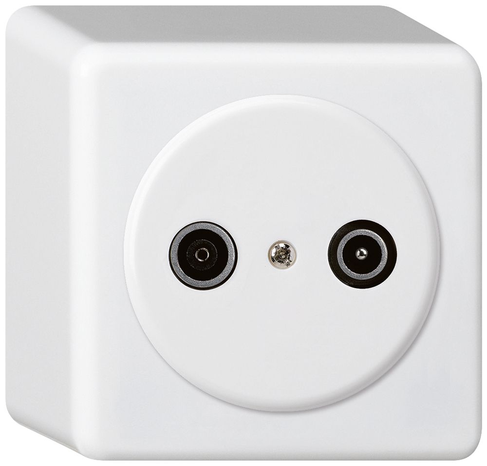 AP-Antennendose basico TV-R 10.5dB 2GHz weiss