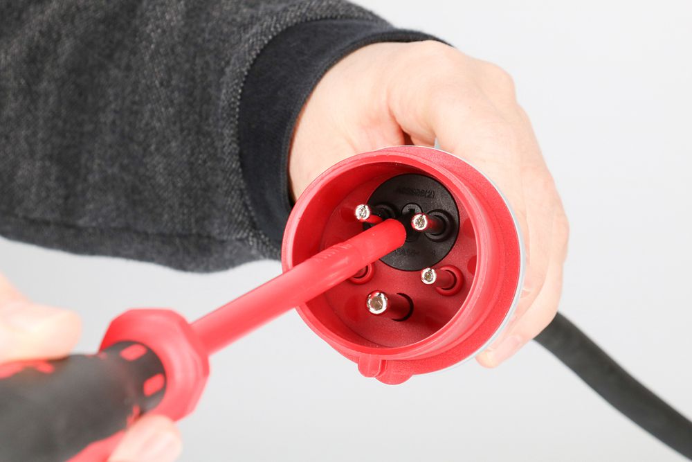 Prolunga MH CEE 16A/CEE 16A rosso 400V H07RN-F5G1.5mm² GDV 20m IP44 nero