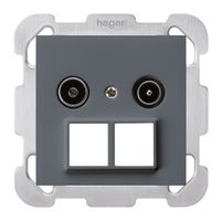 UP-Antennendose R/TV HMS kallysto B 14dB anthrazit