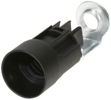 Fassung E14 Kunststoff M10×1 schwarz mit Kerzensockel