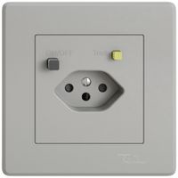 UP-Steckdose FI EDIZIO.liv  1×T13 mit Shutter hgu
