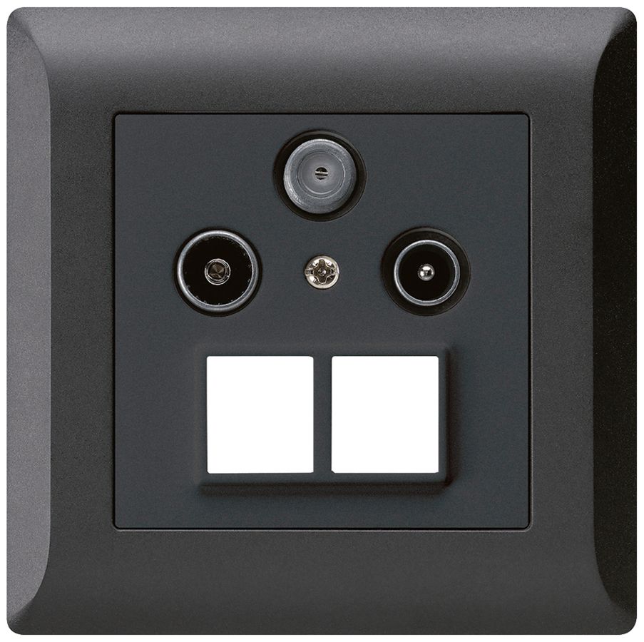 Presa antenna INC R/TV/SAT HMS kallysto.line nero