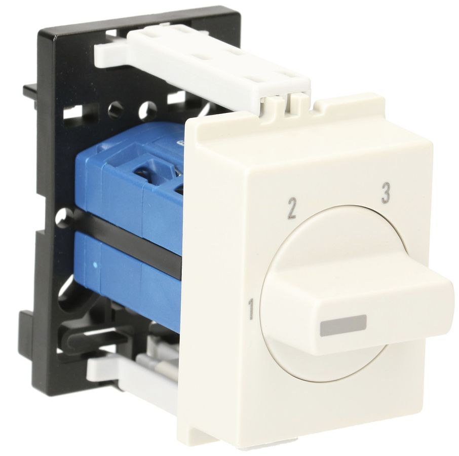 Interrupteur rotatif AMD K&N, 10A/440V -/1L, manette grc, "1-2-3"